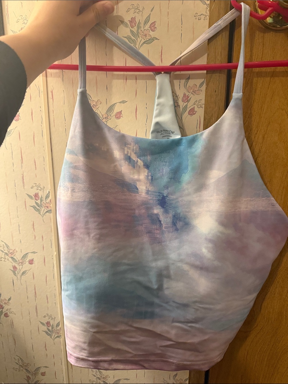 Old Navy Pastel Tie-Dye Camisole Tank Top - Light Blue & Lavender